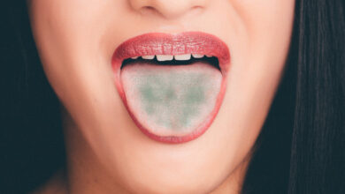 dil üzerinde yeşil renk
